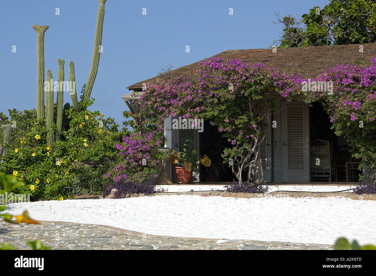 Aruba, Privathaus Stockfoto