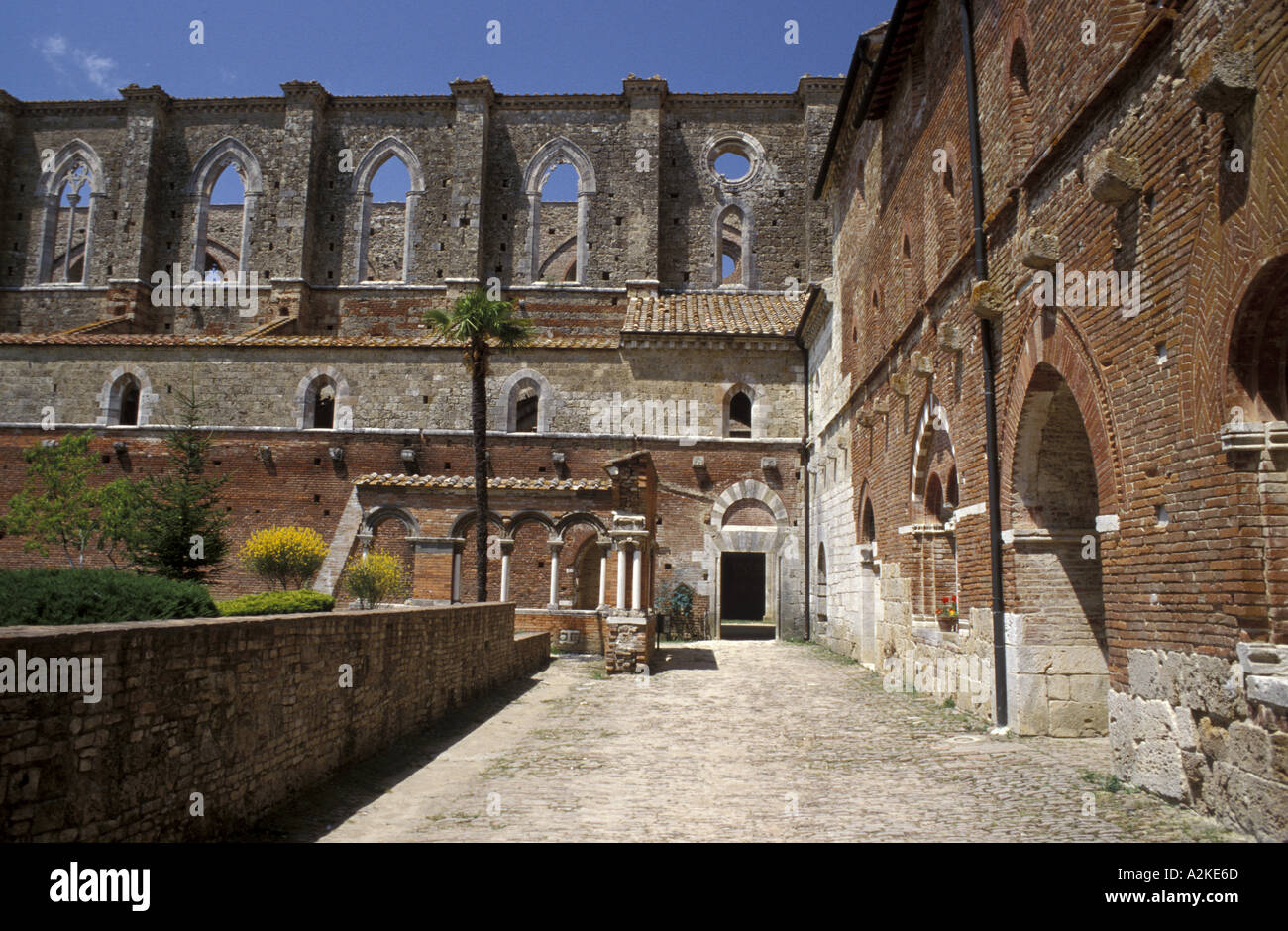 Abtei von San Galgano Stockfoto