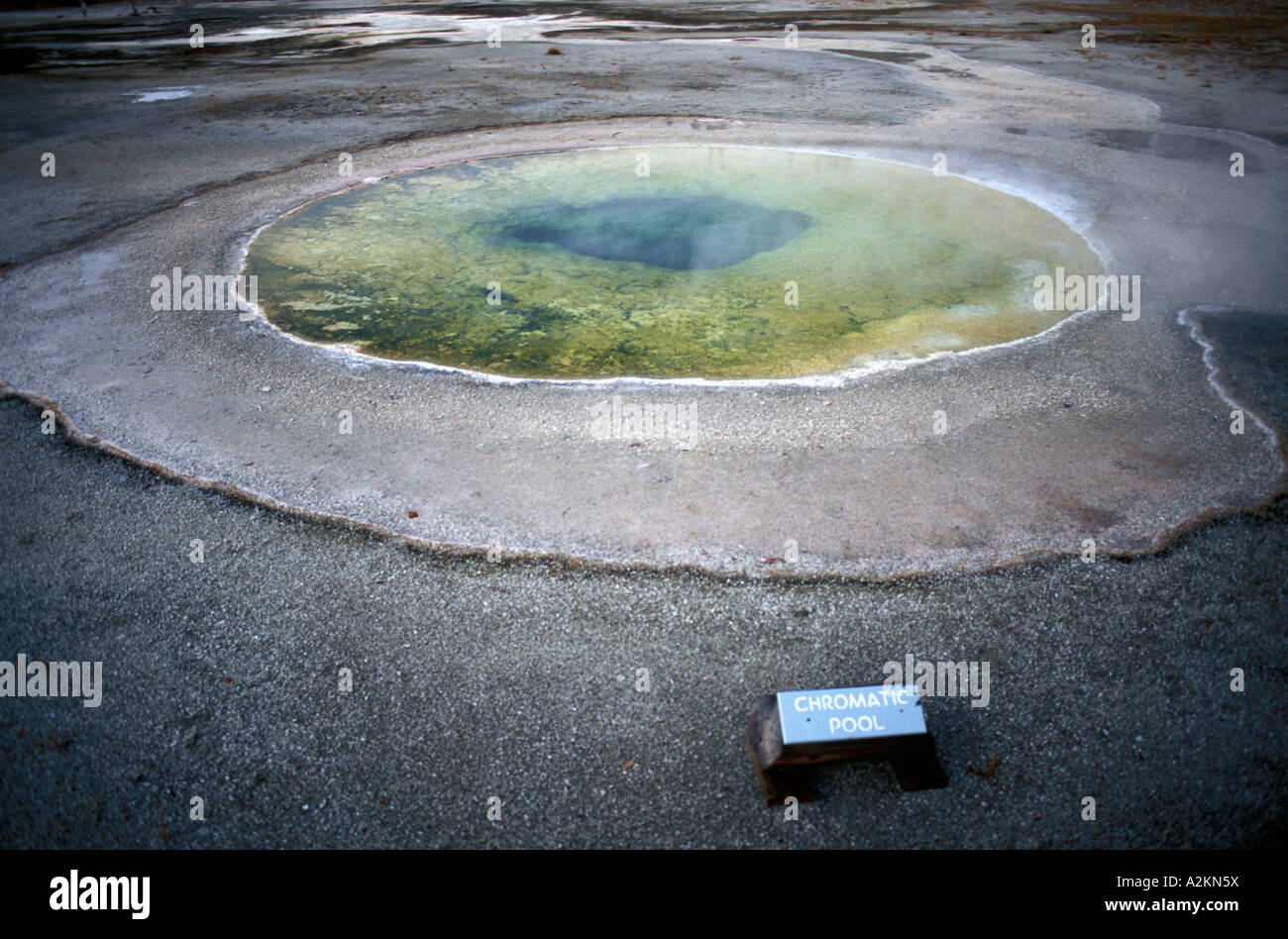 Chromatischer Pool Yellowstone National Park Vereinigte Staaten Amerika Stockfoto