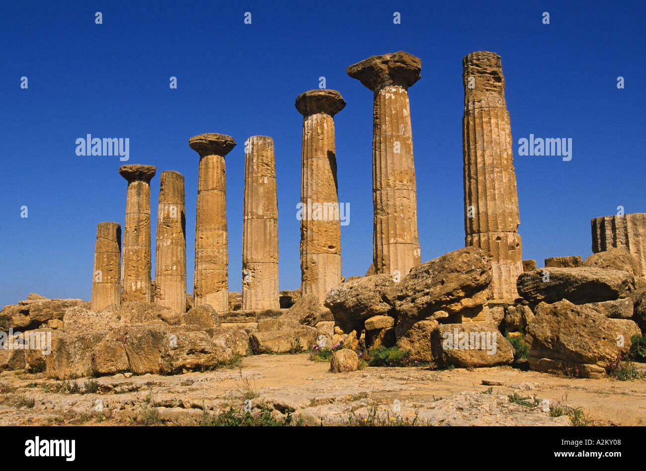 Italien Sizilien Agrigento Tal der Tempel Tempel des Hercules Tempio di