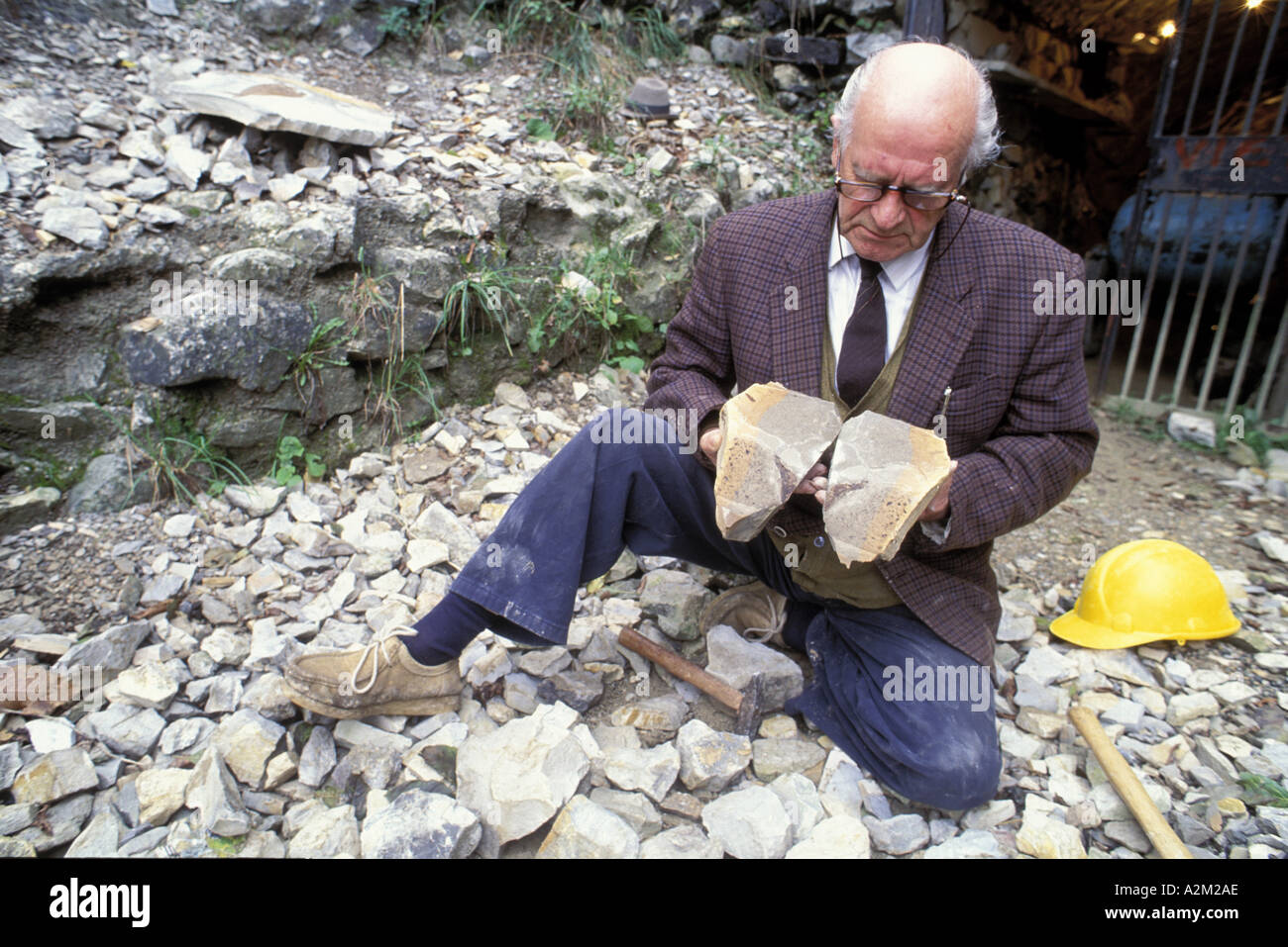 Fossilen Sucher Stockfoto