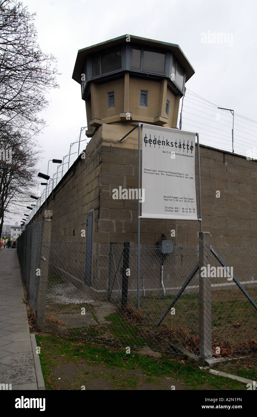 Ehemaligen DDR Gefängnis, Berlin Stockfoto