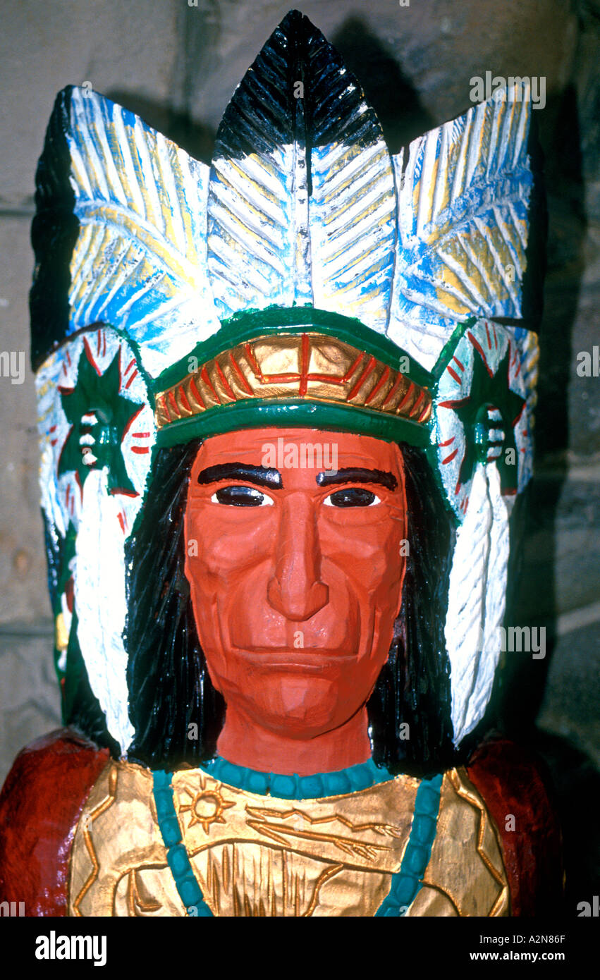 Wooden indischen Wall Drug South Dakota USA Stockfoto