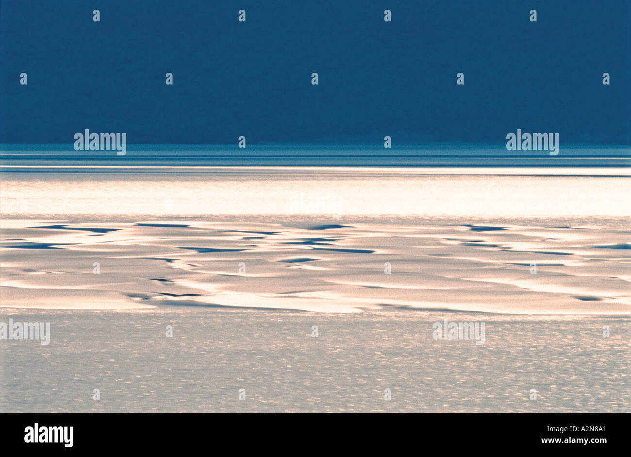 Der Teil des Turnagain Arm des Cook Inlet südlich von Anchorage Alaska USA Stockfoto