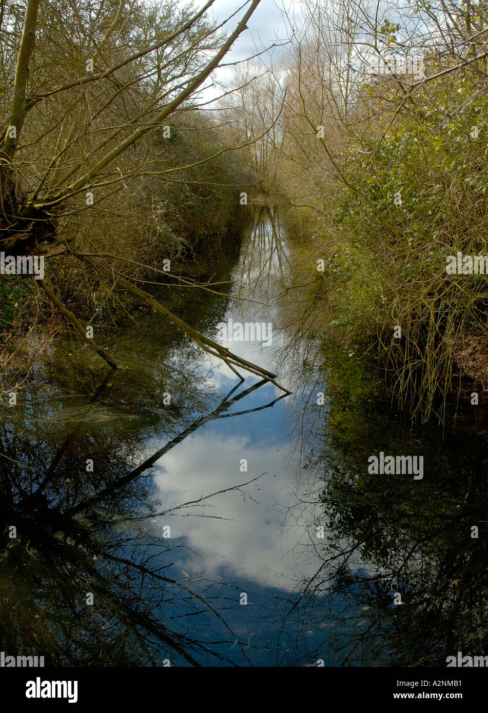 Coombe Hügel führt Kanal in der Nähe von Tewkesbury Stockfoto