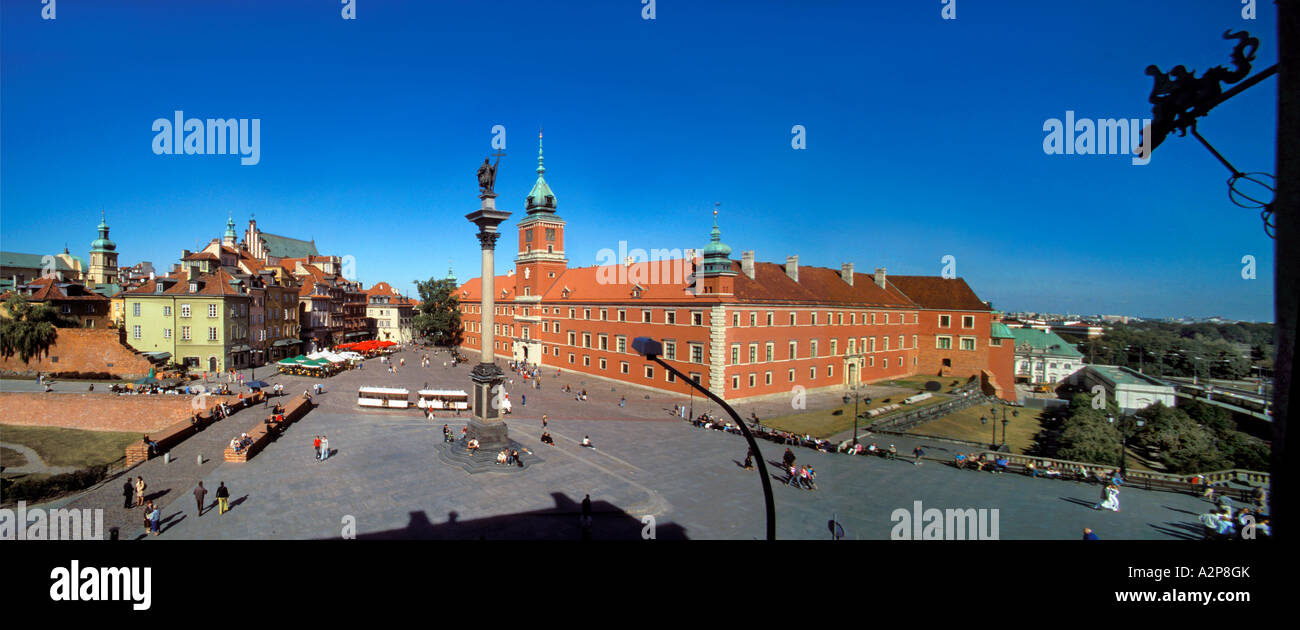 Polen Warschau König Sigismund III. Wasa am Schlossplatz Stockfoto