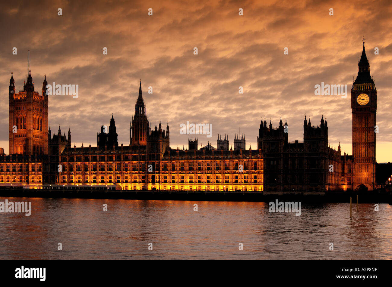 Big Ben und Parlament Stockfoto