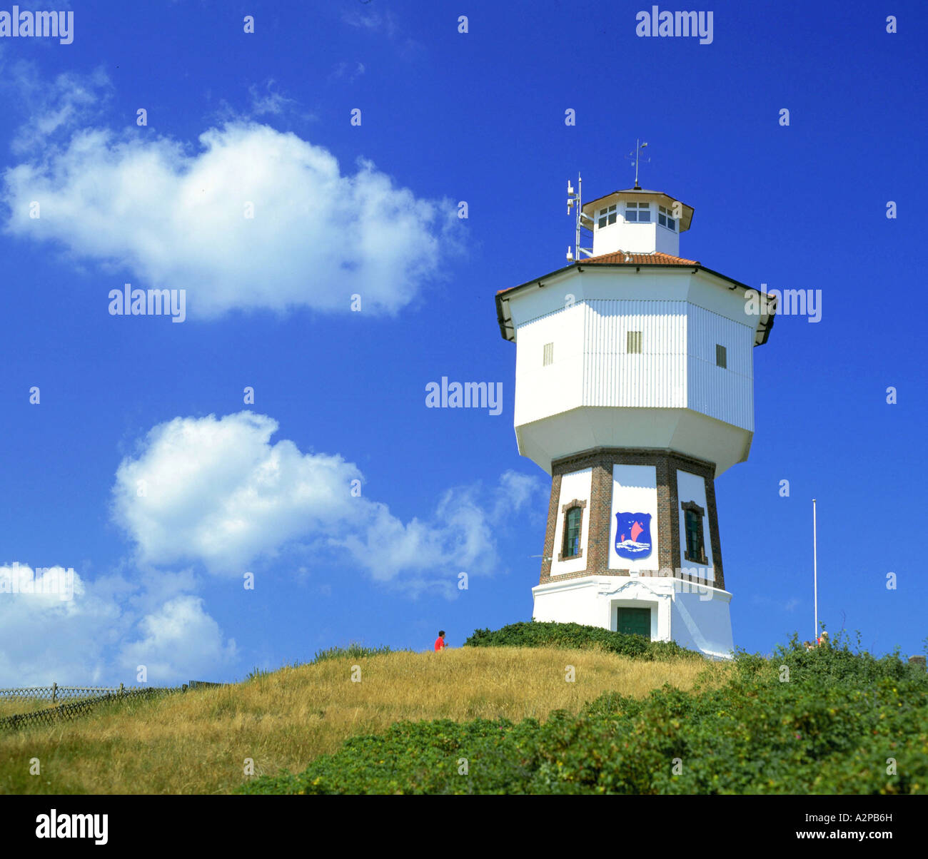 Wasserturm auf der Insel Langeoog, Deutschland, Sachsen, Ostfriesland, Langeoog senken Stockfoto