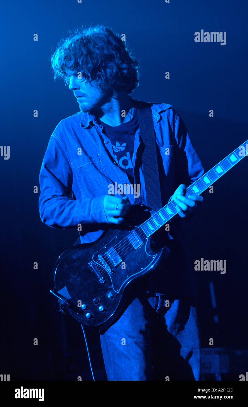 Huw Bunf Bunford des walisischen rock Band Super Furry Animals Stockfoto