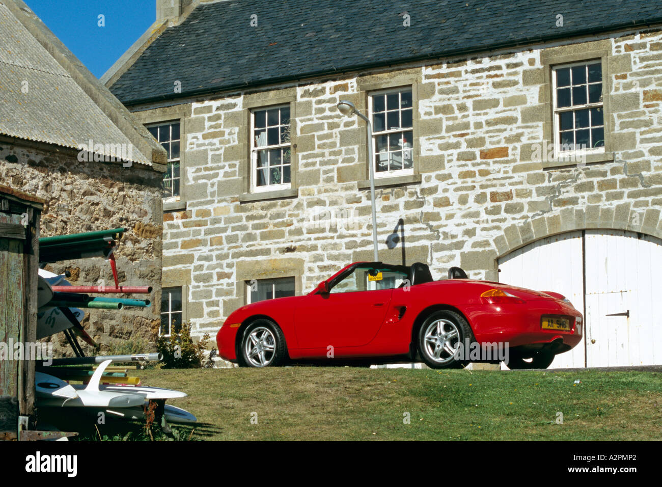 Porsche Boxster-Baureihe ein.  Modelljahre 1996 bis 2005 Stockfoto