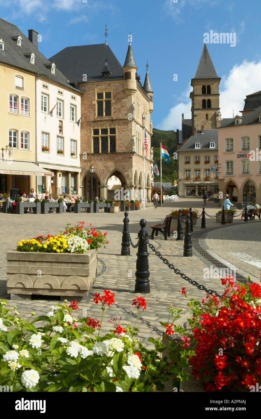 Place du Marche, Echternach, Mullerthal, Luxemburg Stockfoto