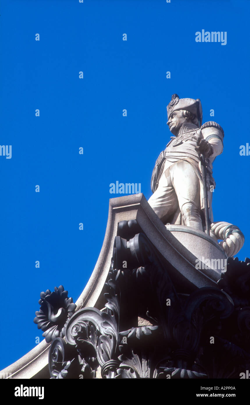 England London Trafalgar Square Nelson Column Stockfoto