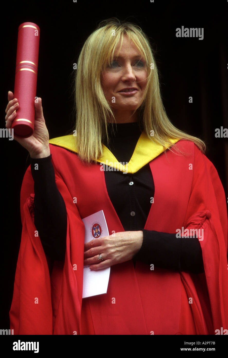 JK Rowling Autorin der Harry-Potter-Bücher empfangen Ehrengrad von Edinburgh Universität McEwan Hall Bristo Place Stockfoto