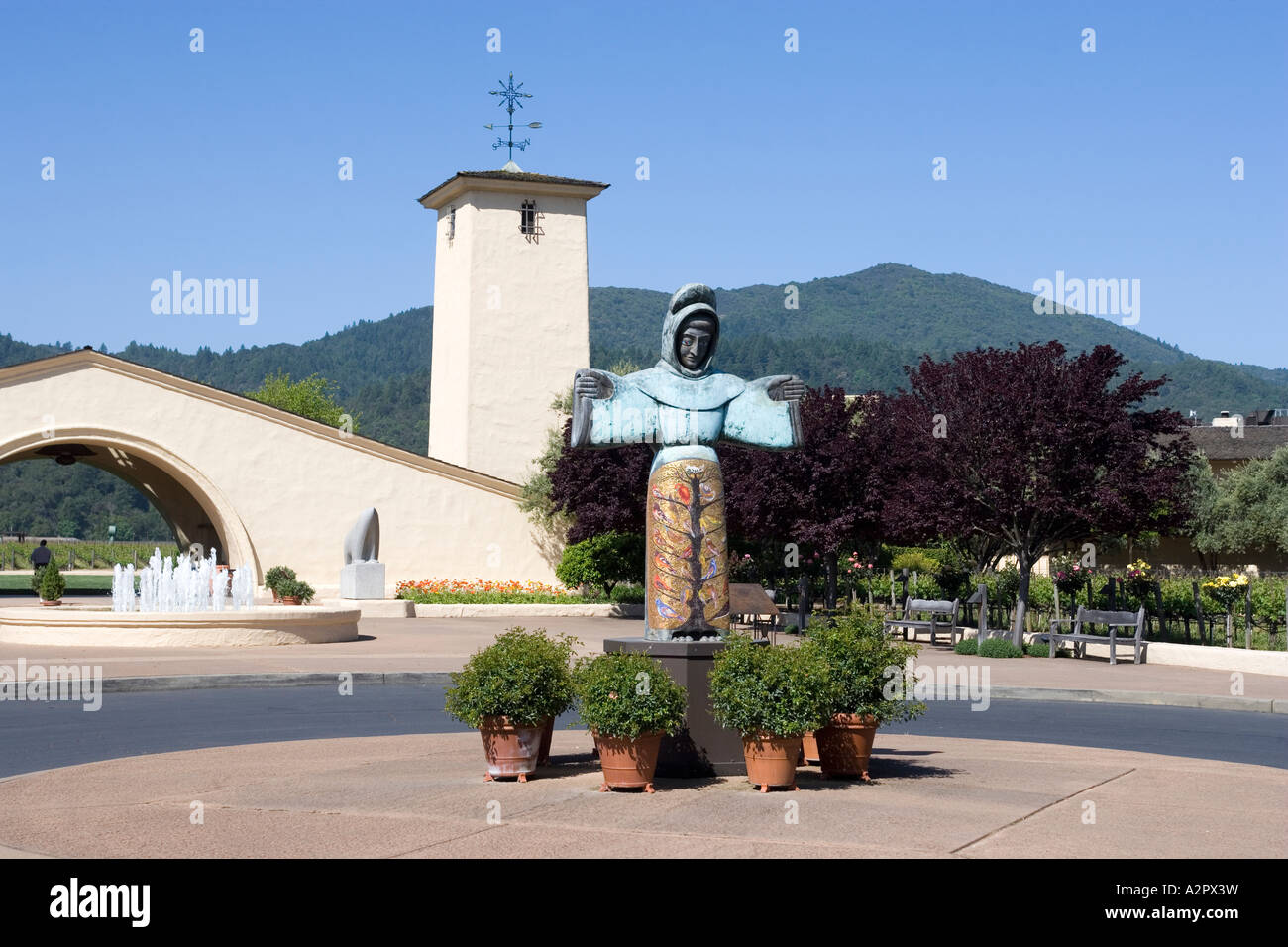 Robert Mondavi Weine Oakville Napa Valley in Kalifornien Stockfoto