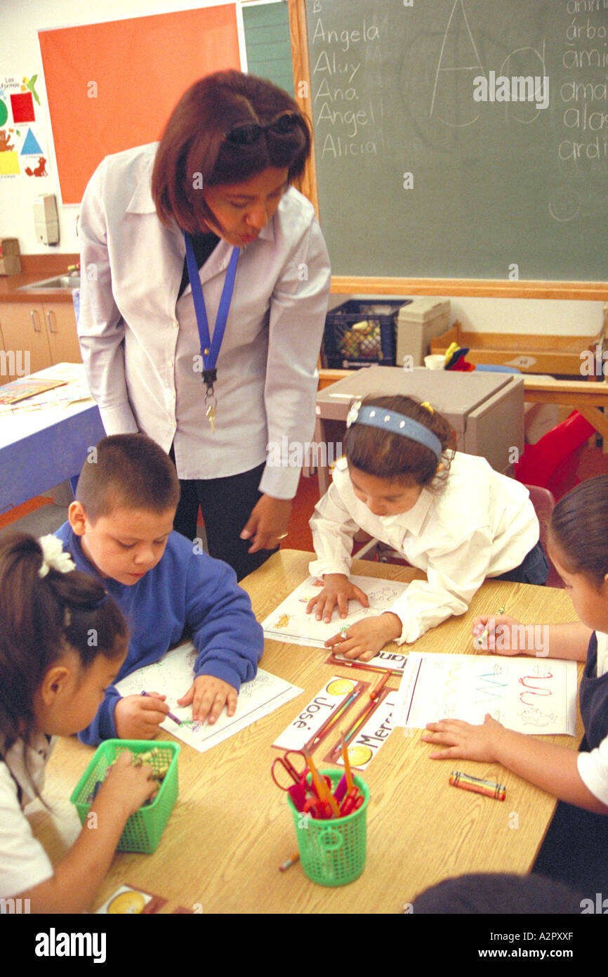 Hispanische Kindergarten. St. Paul, Minnesota Stockfoto