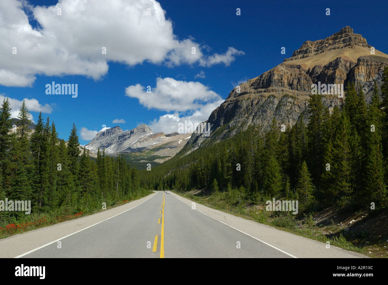 Icefields Parkway-Banff Nationalpark mit Rocky Mountains in Alberta Kanada Stockfoto Icefields Parkway-Banff Nationalpark mit Rocky Mountains in Alberta Kanada Stockfoto