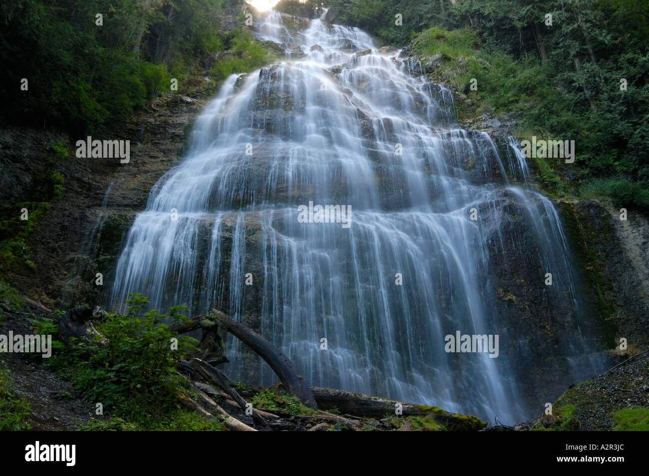 Bridal Veil Falls Kaskade Wasserfälle in British Columbia Kanada Stockfoto