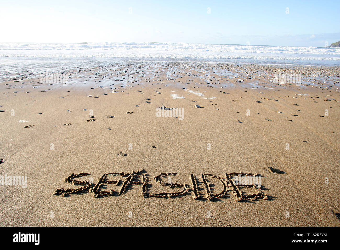 Küste von Cornwall. Felsfreie Sands Stockfoto