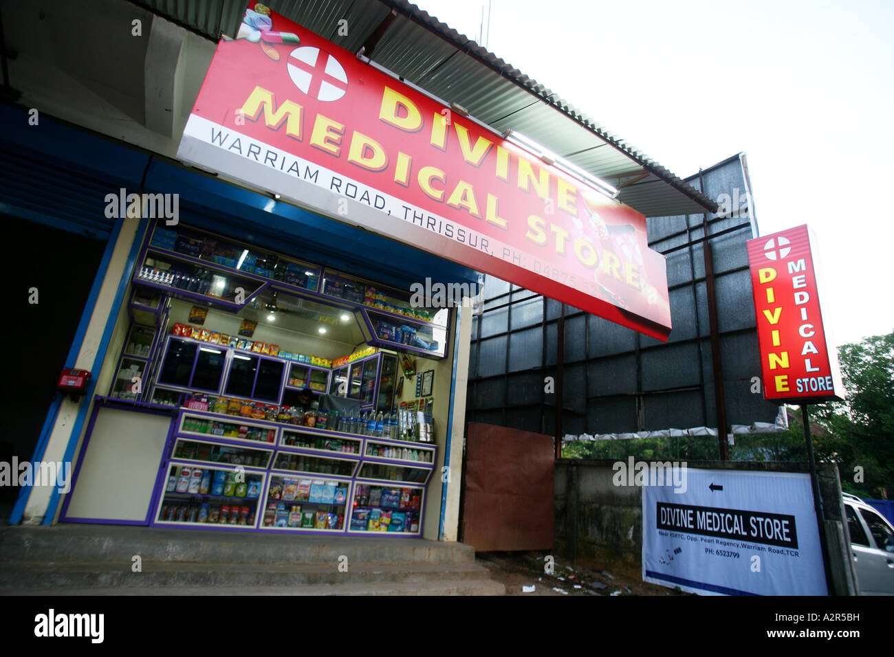 Bilder aus Indien der örtlichen Straßen und Farbe. Stockfoto