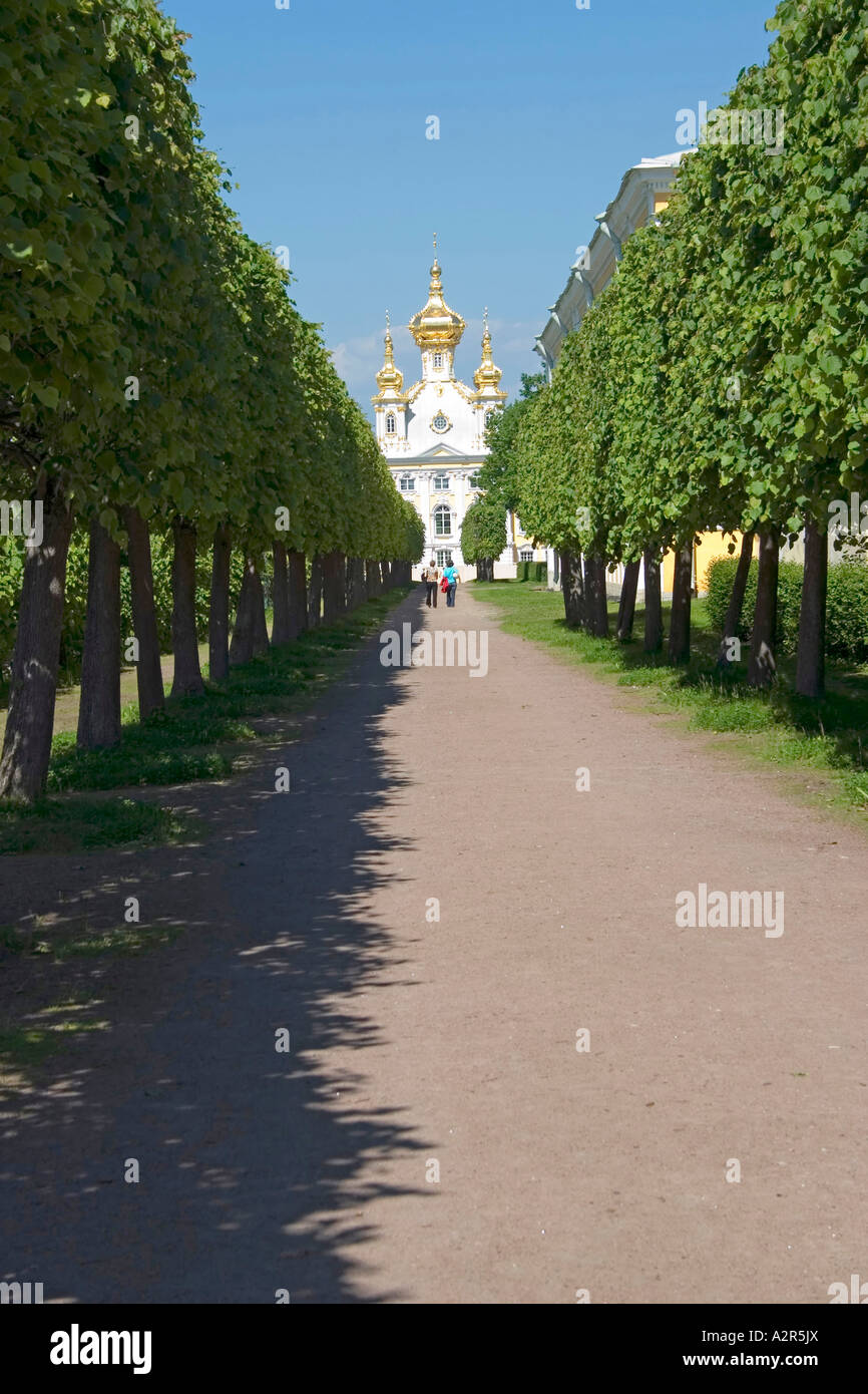 Peterhof Palast große Peterhofer Palast St. Petersburg Russland Stockfoto