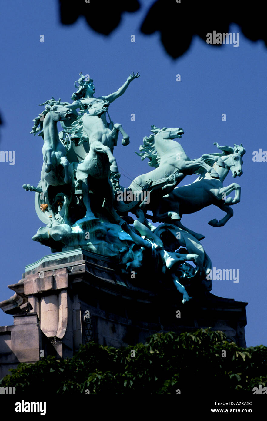 Pont Alexandre III Brücke Fluss Seine Paris-Frankreich Stockfoto