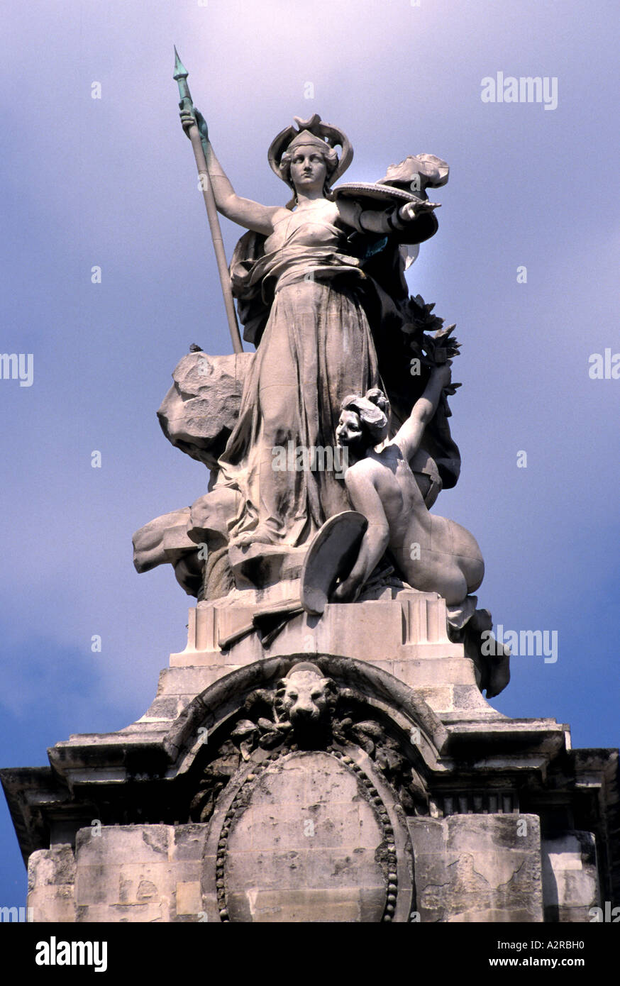 Petit Palais Frau Paris Frankreich Französisch Paris Stockfoto