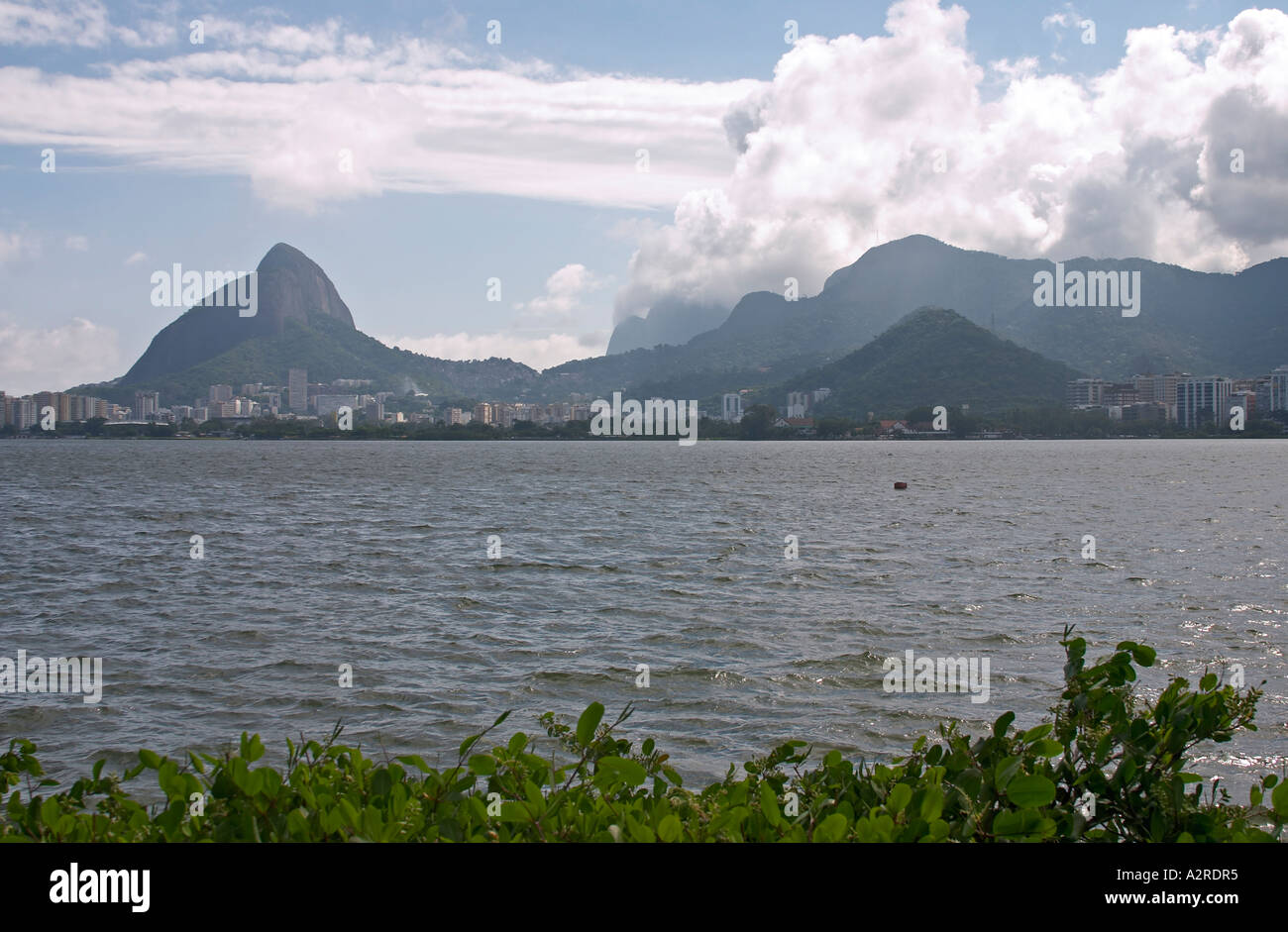 Lagoa Rodrigo de Freitas-Rio De Janeiro-Brasilien Stockfoto