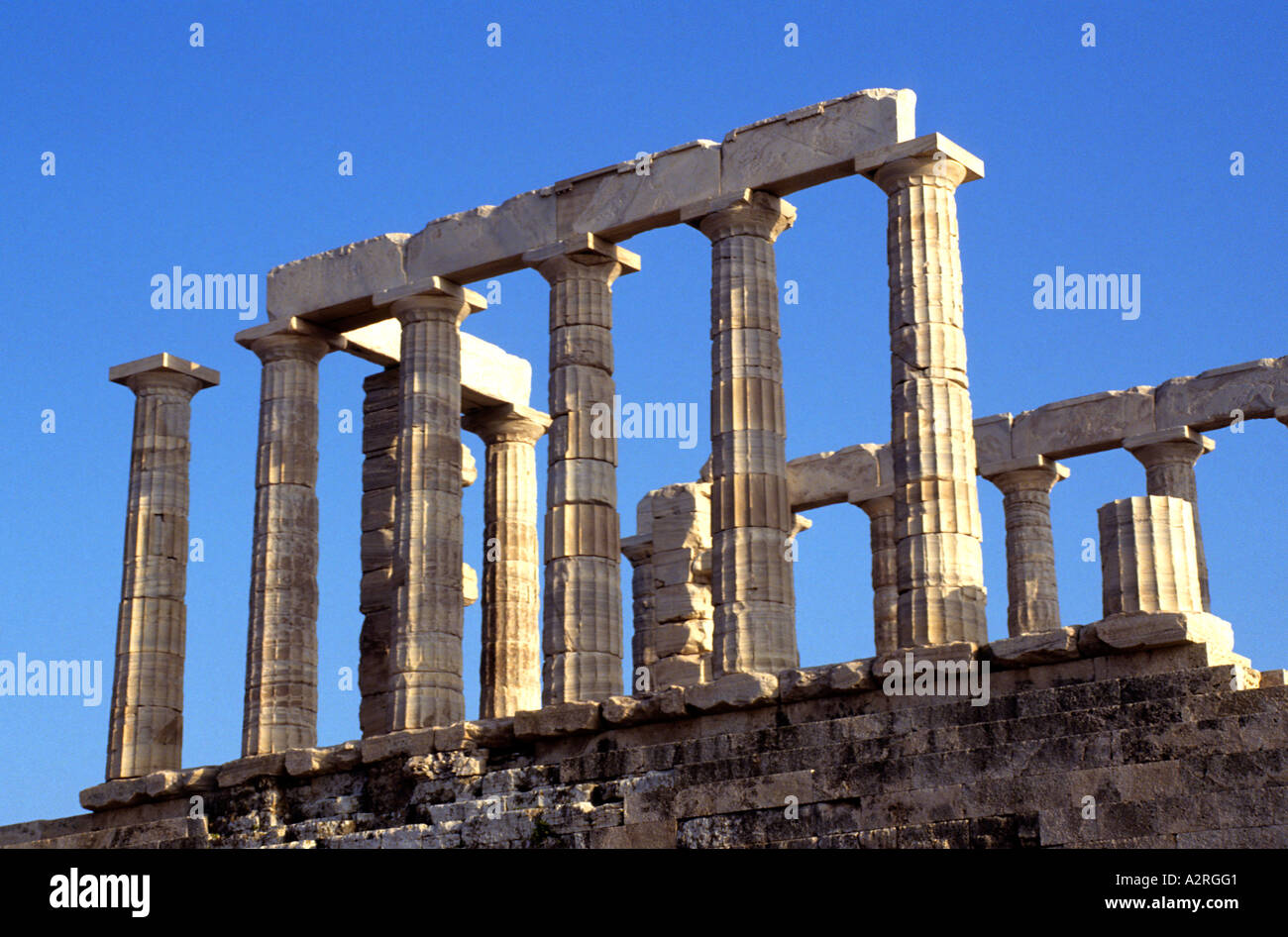 Tempel des Apollo Delphi Zentralgriechenland Stockfoto