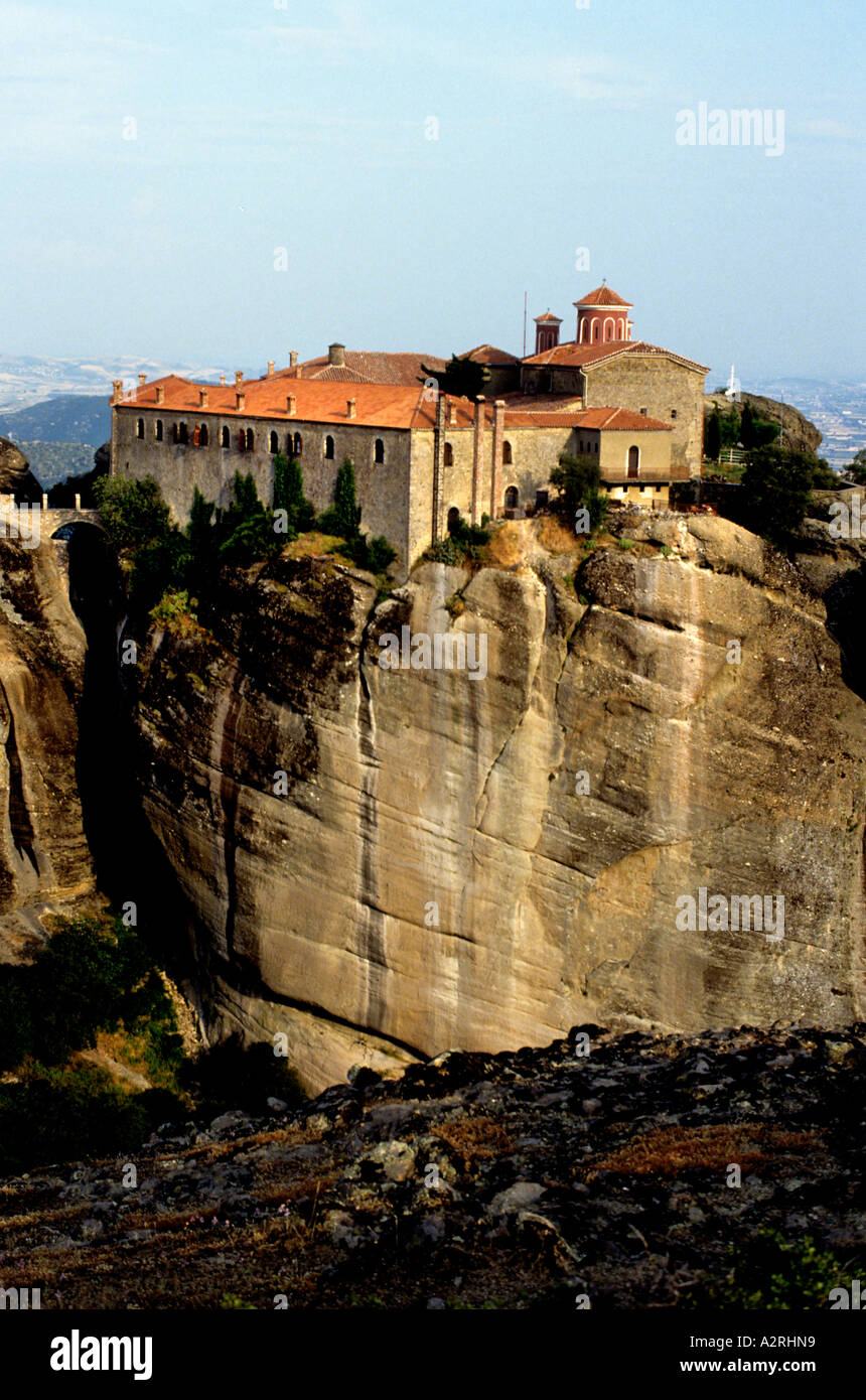 Kloster Meteora griechische Griechenland Rock Säulen Felsen Stockfoto