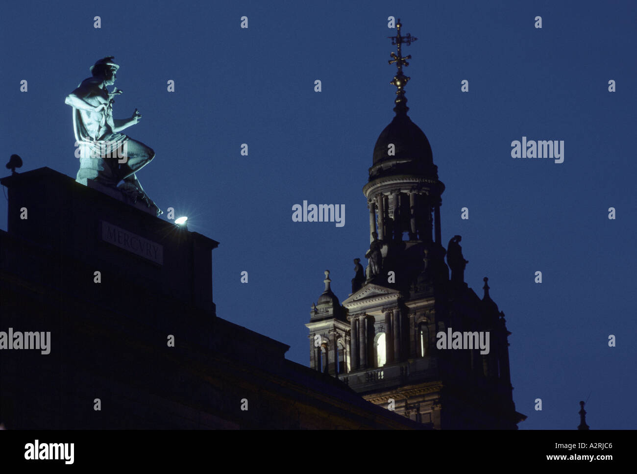italienische Zentrum Kaufmann Stadt Ingram street Glasgow Schottland 1992 1992 Stockfoto