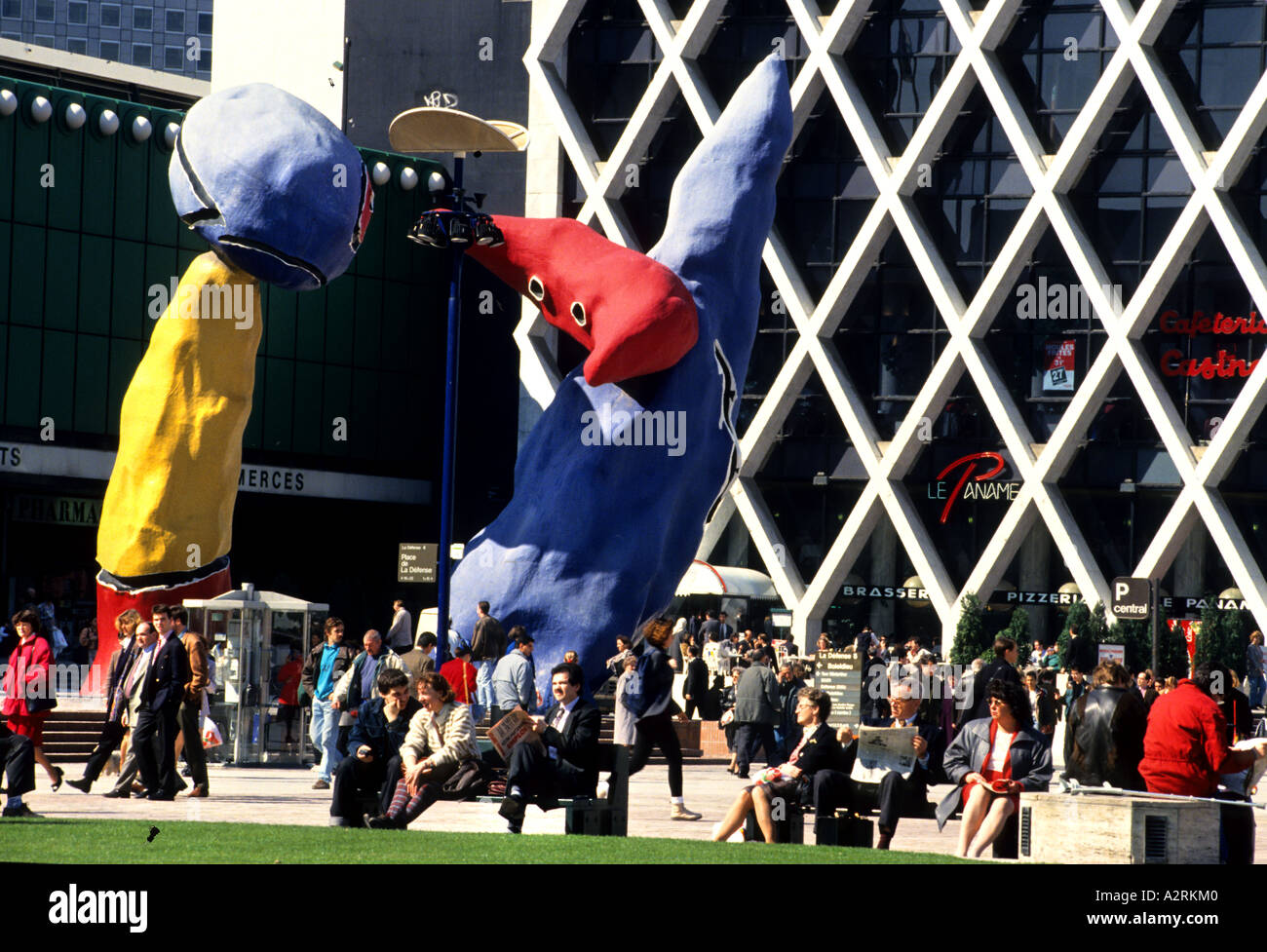 Paris La Defense Joan Miró Spanien Skulptur Frankreich Stockfoto