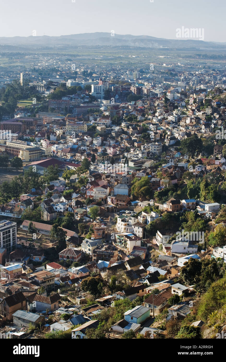 Antananarivo, die Stadt der tausend ist die Hauptstadt Madagaskars mit einer Bevölkerung von 1 403 449 Madagaskar Stockfoto