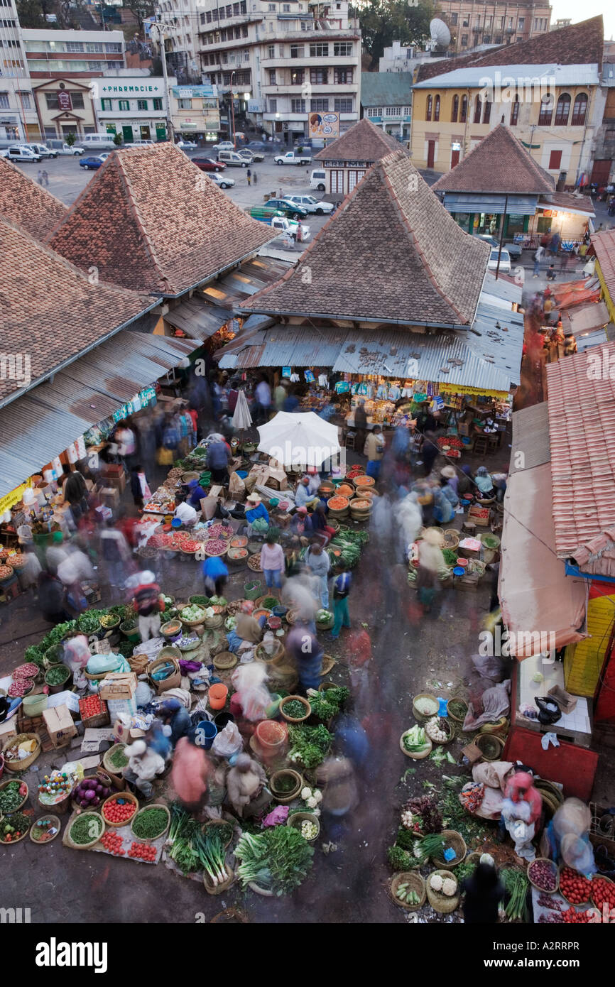 Belebten Markt von Antananarivo Madagaskar Stockfoto