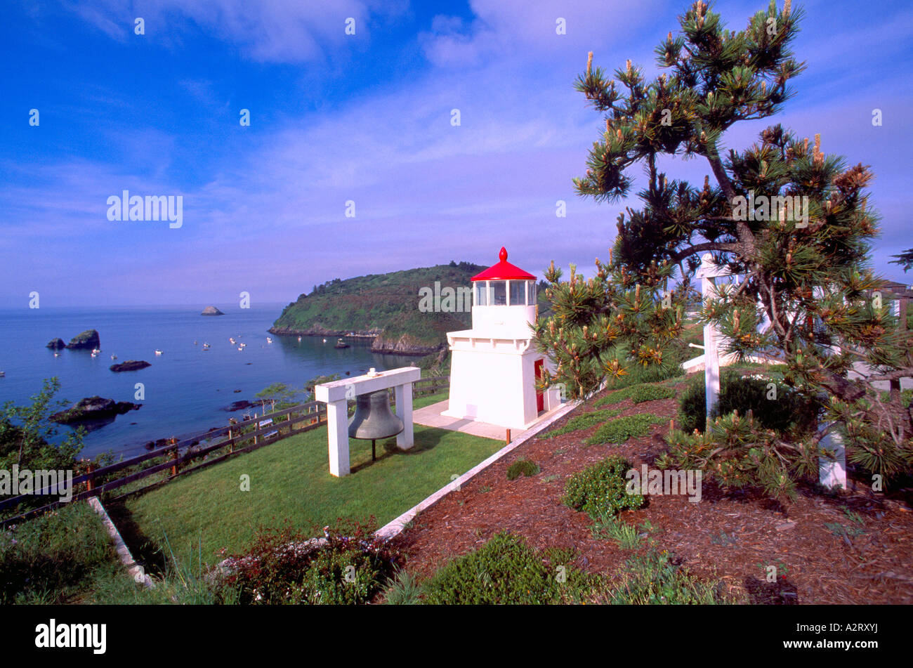 Die Trinidad Memorial Lighthouse in Trinidad Kalifornien Vereinigte Staaten USA Stockfoto