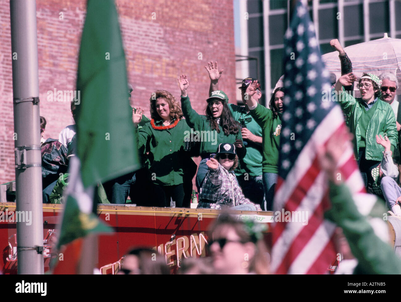 St Patrick s Tag Parade Amerika März 94 Stockfoto