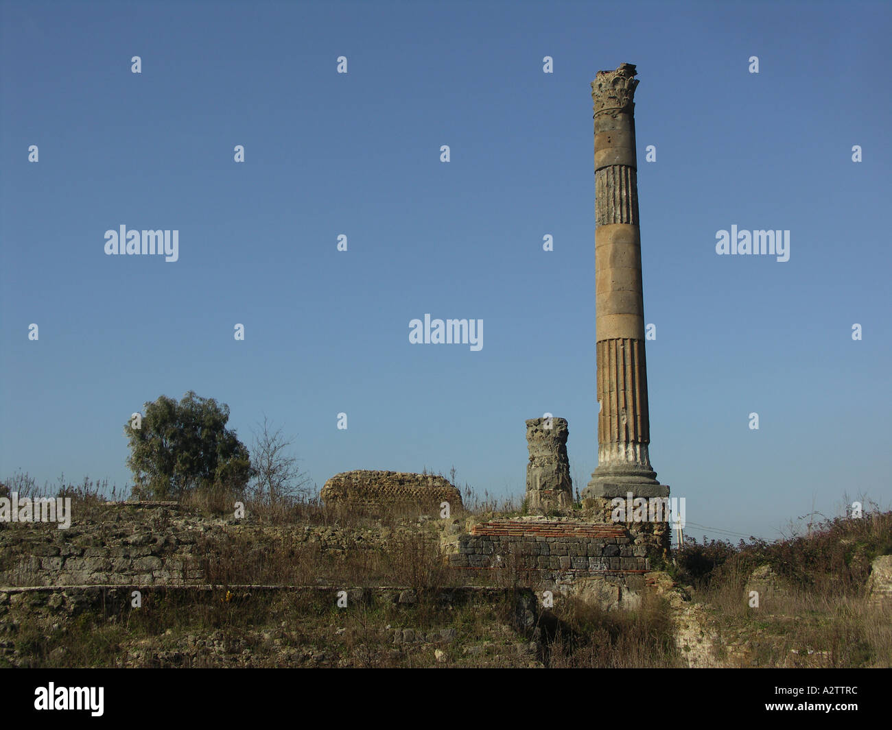 Scipio Gräber, Liternum Römersiedlung, archäologische Stätte in Giugliano, Neapel, Kampanien, Süditalien Stockfoto