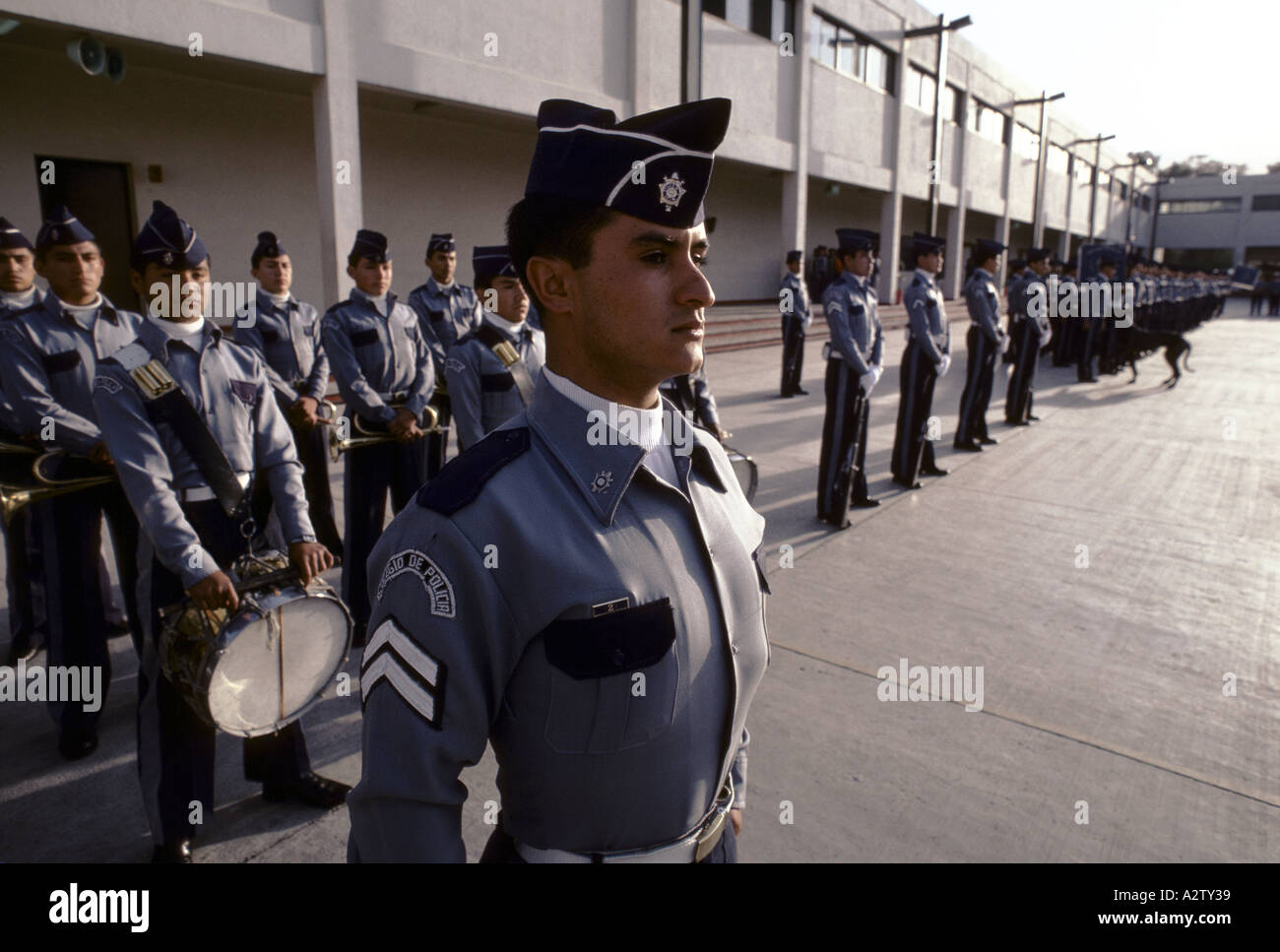 Polizisten-Mexiko-Stadt Stockfoto