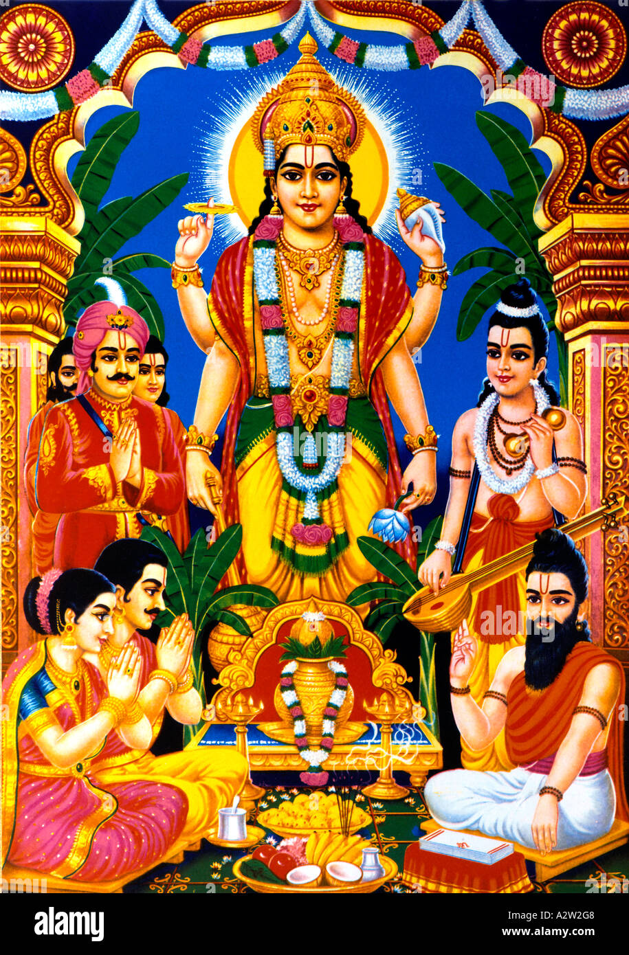 Vishnu Hindugott-Bewahrer/Beschützer Stockfoto Vishnu Hindugott-Bewahrer/Beschützer Stockfoto