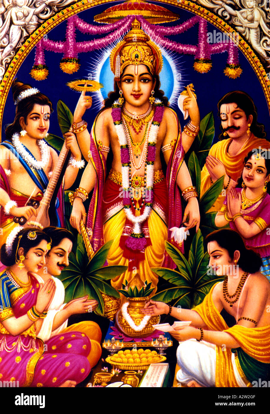 Vishnu Hindu Gott, der Erhalter/Beschützer einer der Triumvirate Stockfoto Vishnu Hindu Gott, der Erhalter/Beschützer einer der Triumvirate Stockfoto