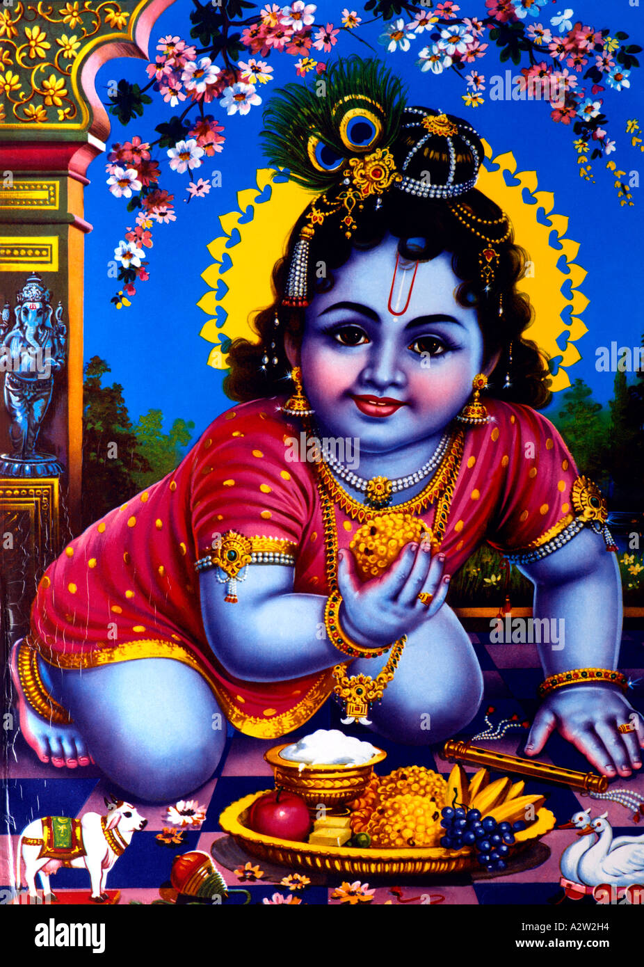 Baby Krishna Stockfoto Baby Krishna Stockfoto