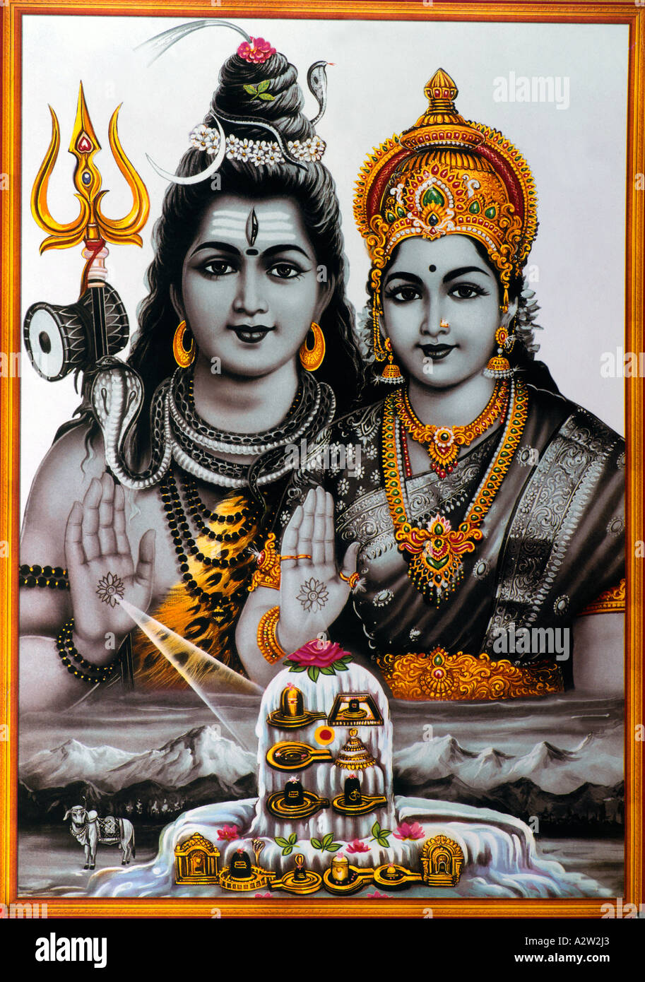 Rama und Sita Hindu-Götter Stockfoto Rama und Sita Hindu-Götter Stockfoto