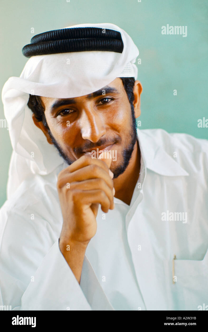 Dubai-VAE-Porträt von Arabische Mann Stockfoto