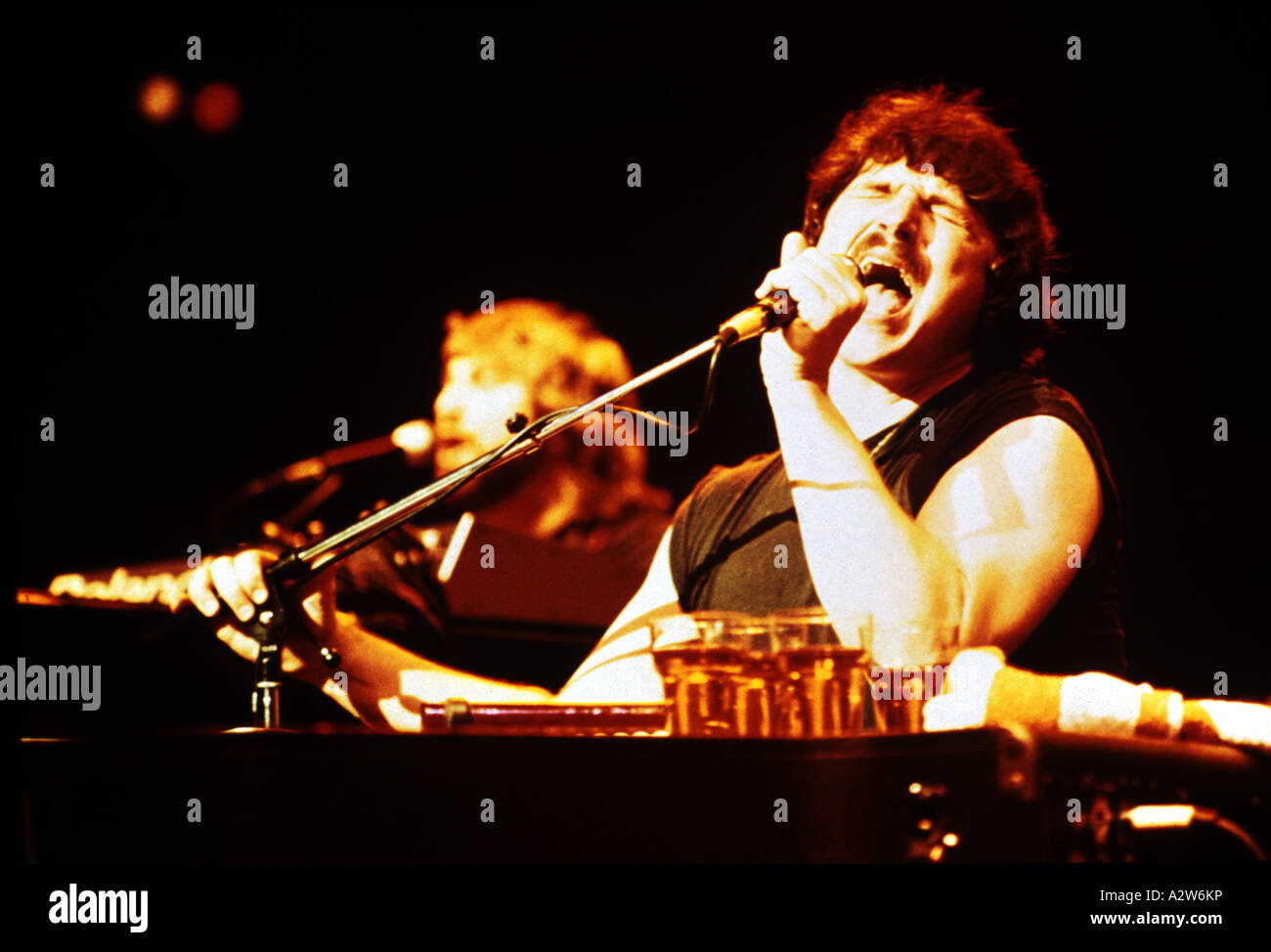 TOTO U.S. Gruppe mit Lead-Sänger Bobby Kimball Stockfoto