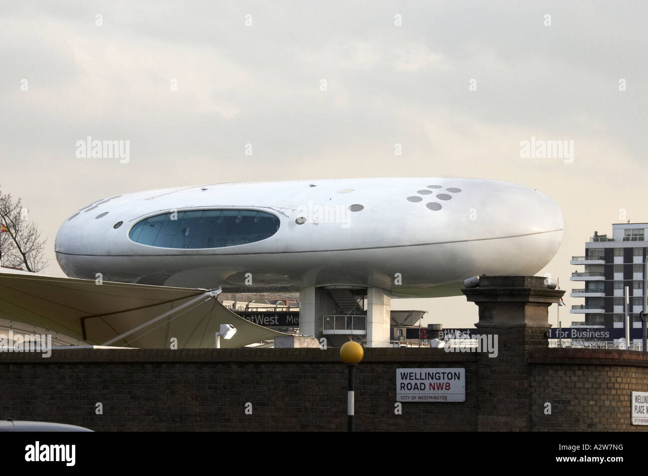 Media-Center-Gebäude am MCC Lords Cricket Ground London NW8 England Stockfoto