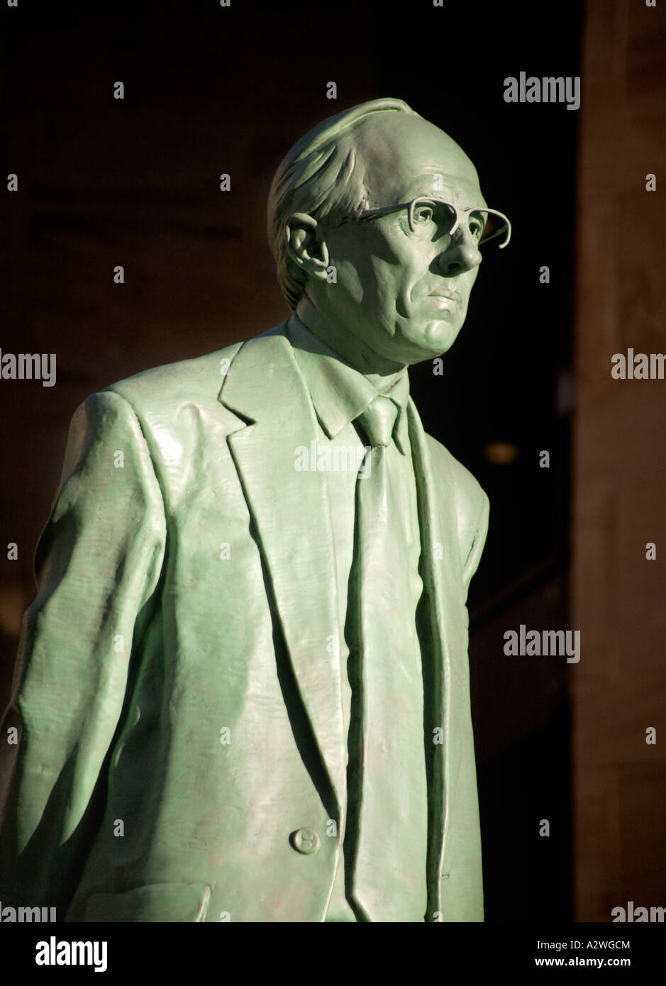 Statue von Donald Dewar Buchanan Street, Glasgow, Schottland. Stockfoto