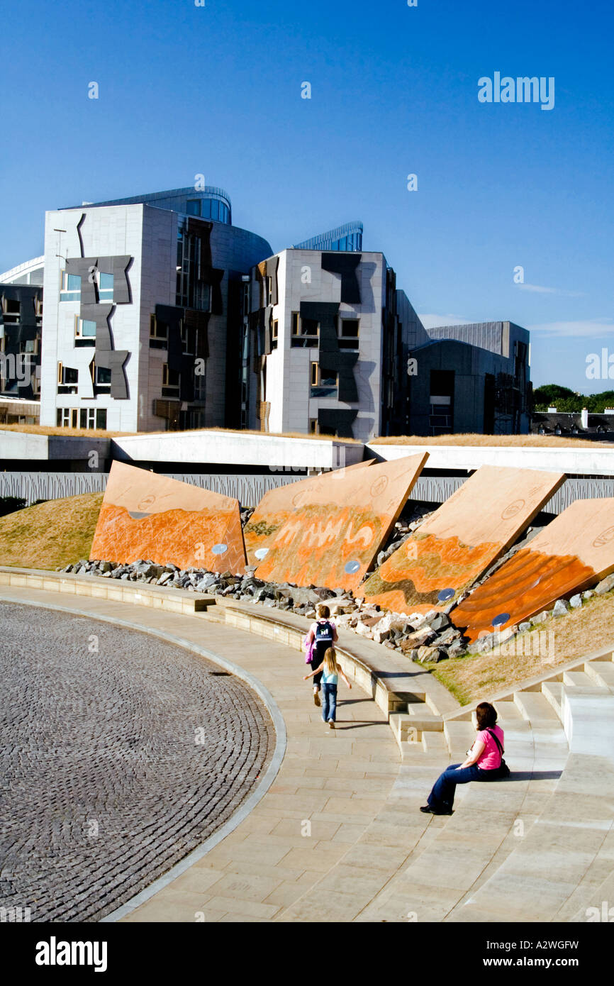 Das schottische Parlamentsgebäude Holyrood Edinburgh Stockfoto