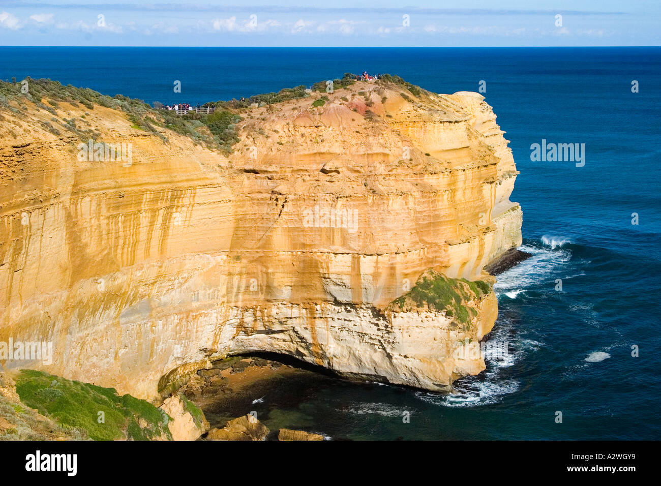 Touristischer Punkt, 12 Apostel, Victoria, Australien Stockfoto