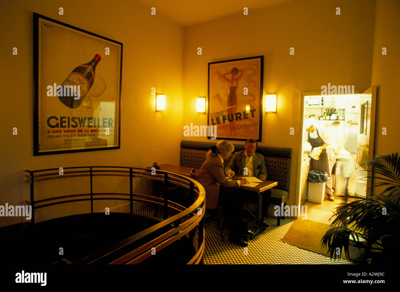 Chez max Restaurant sw3 Stockfoto