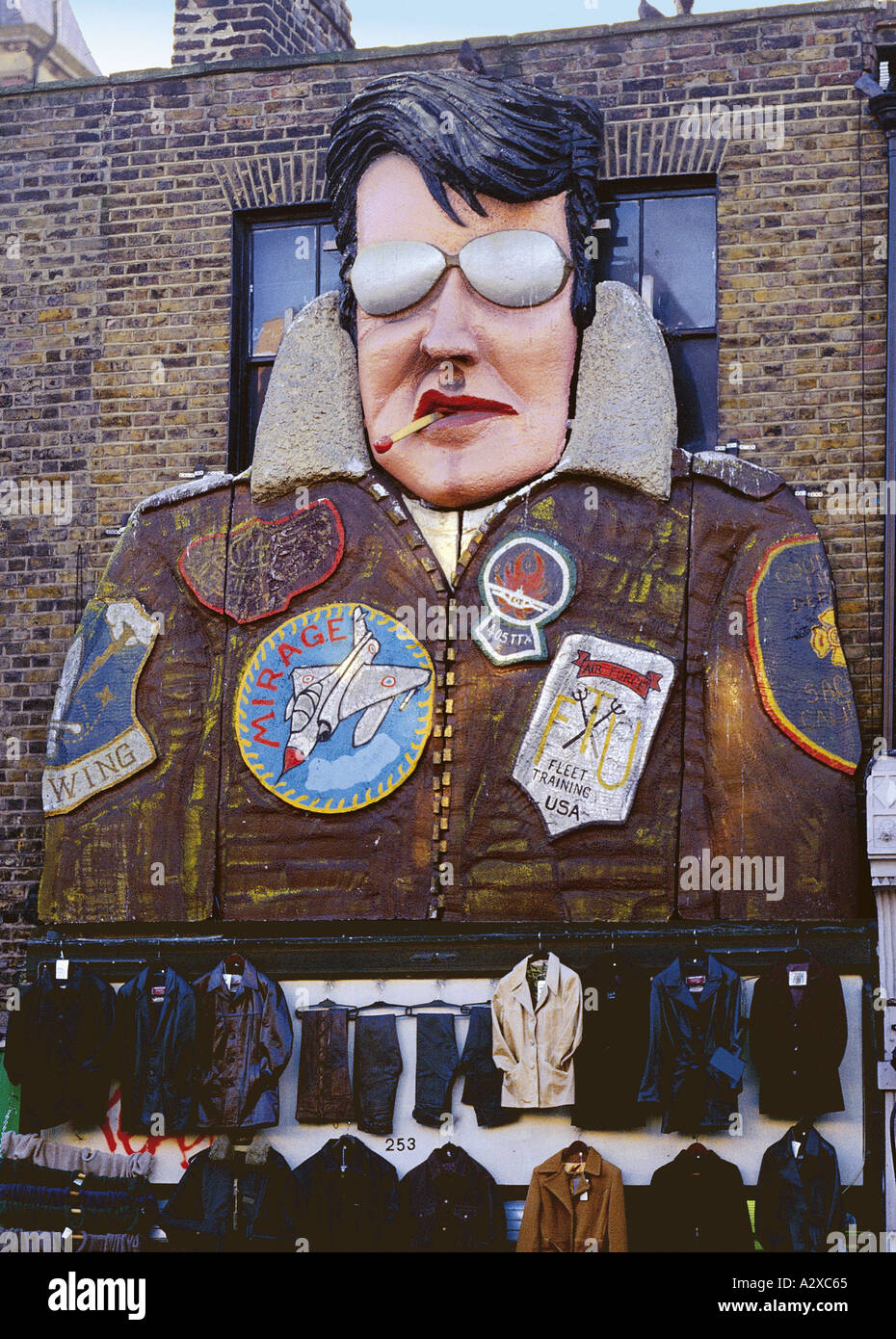 Elvis Shop vorne Camden Town, London Stockfoto
