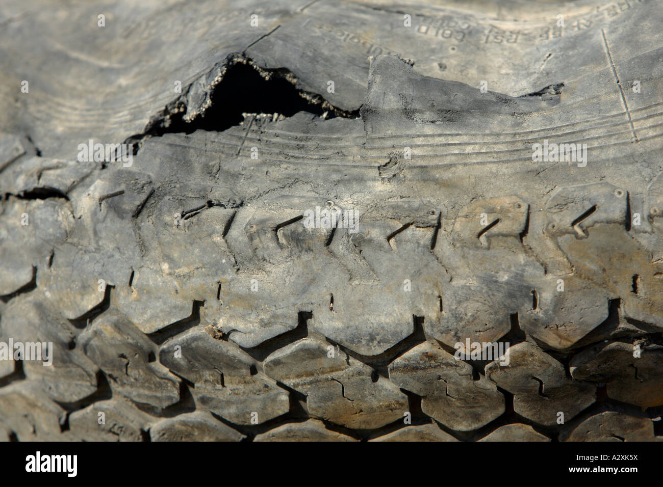 Alte gebrauchte Reifen Stockfoto